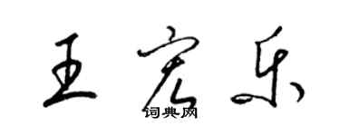 梁锦英王宏乐草书个性签名怎么写