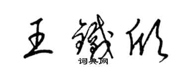 梁锦英王铁欣草书个性签名怎么写
