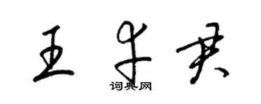 梁锦英王幸君草书个性签名怎么写