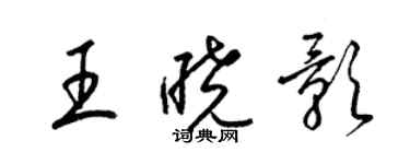 梁锦英王晓影草书个性签名怎么写