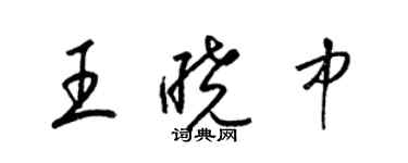 梁锦英王晓中草书个性签名怎么写