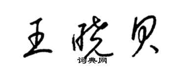 梁锦英王晓贝草书个性签名怎么写