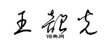 梁锦英王韶光草书个性签名怎么写