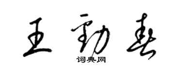 梁锦英王劲春草书个性签名怎么写