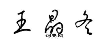 梁锦英王晶冬草书个性签名怎么写