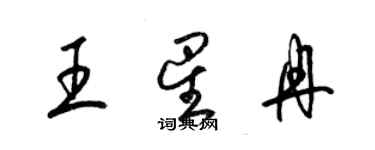 梁锦英王星冉草书个性签名怎么写