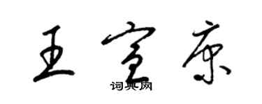 梁锦英王宣康草书个性签名怎么写