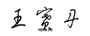 梁锦英王赛丹草书个性签名怎么写