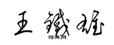 梁锦英王铁雄草书个性签名怎么写
