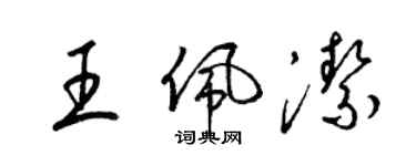 梁锦英王佩洁草书个性签名怎么写