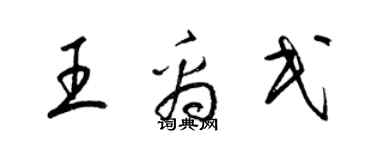 梁锦英王禹民草书个性签名怎么写