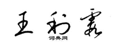 梁锦英王利霞草书个性签名怎么写