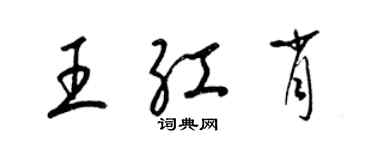 梁锦英王红肖草书个性签名怎么写