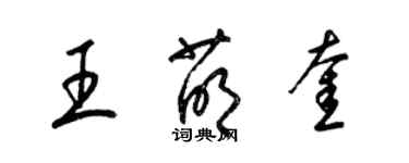 梁锦英王萌奎草书个性签名怎么写