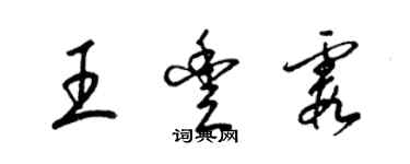 梁锦英王丰霞草书个性签名怎么写