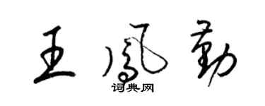 梁锦英王凤勤草书个性签名怎么写