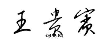梁锦英王贵宾草书个性签名怎么写