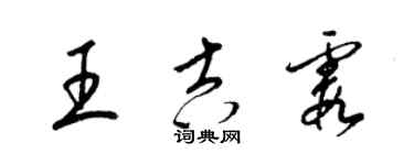 梁锦英王吉霞草书个性签名怎么写