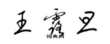梁锦英王露旦草书个性签名怎么写