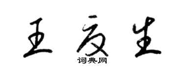 梁锦英王夏生草书个性签名怎么写