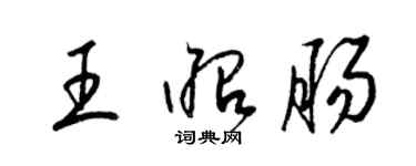 梁锦英王昭肠草书个性签名怎么写