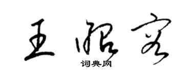 梁锦英王昭容草书个性签名怎么写
