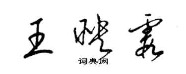 梁锦英王映霞草书个性签名怎么写