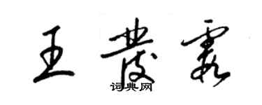 梁锦英王发霞草书个性签名怎么写