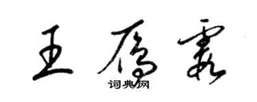 梁锦英王雁霞草书个性签名怎么写