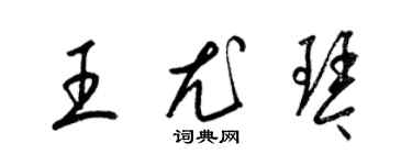 梁锦英王尤琴草书个性签名怎么写