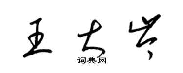 梁锦英王大岑草书个性签名怎么写
