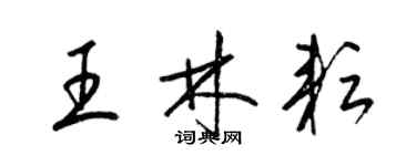 梁锦英王林耘草书个性签名怎么写