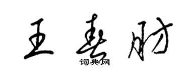 梁锦英王春肪草书个性签名怎么写