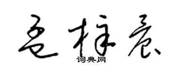 梁锦英孟梓晨草书个性签名怎么写