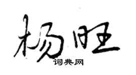 曾庆福杨旺行书个性签名怎么写