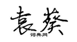 曾庆福袁葵行书个性签名怎么写
