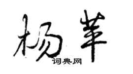 曾庆福杨苹行书个性签名怎么写