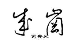 梁锦英成岗草书个性签名怎么写