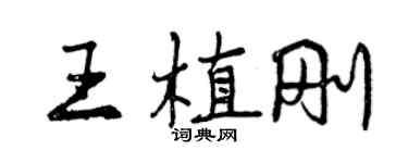 曾庆福王植刚行书个性签名怎么写