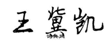 曾庆福王冀凯行书个性签名怎么写