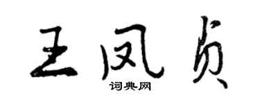 曾庆福王凤贞行书个性签名怎么写