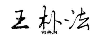 曾庆福王朴法行书个性签名怎么写