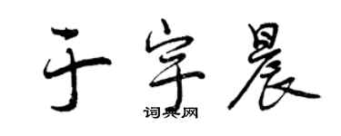 曾庆福于宇晨行书个性签名怎么写