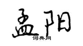 曾庆福孟阳行书个性签名怎么写
