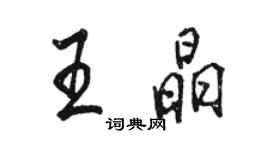 骆恒光王晶行书个性签名怎么写