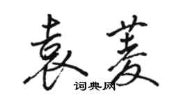 骆恒光袁菱行书个性签名怎么写