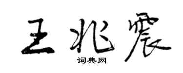 曾庆福王兆震行书个性签名怎么写