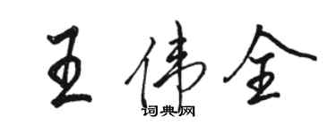骆恒光王伟全行书个性签名怎么写