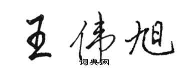 骆恒光王伟旭行书个性签名怎么写
