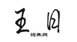 骆恒光王日行书个性签名怎么写
